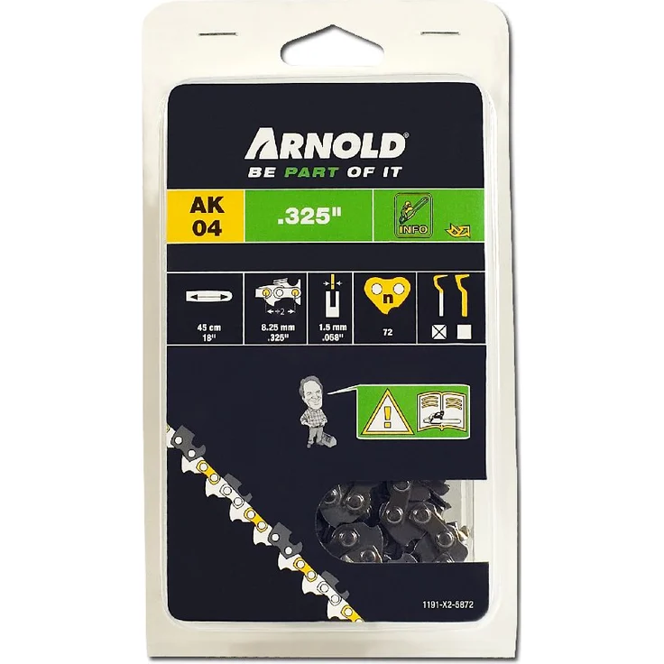 Arnold Sägekette .325 Zoll, 1.5 mm, 72 Treibglieder, 45 cm Schwert 1191-X2-5872