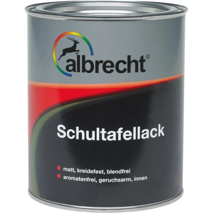 Albrecht Schultafellack 750 ml, matt schwarz – Bild 1
