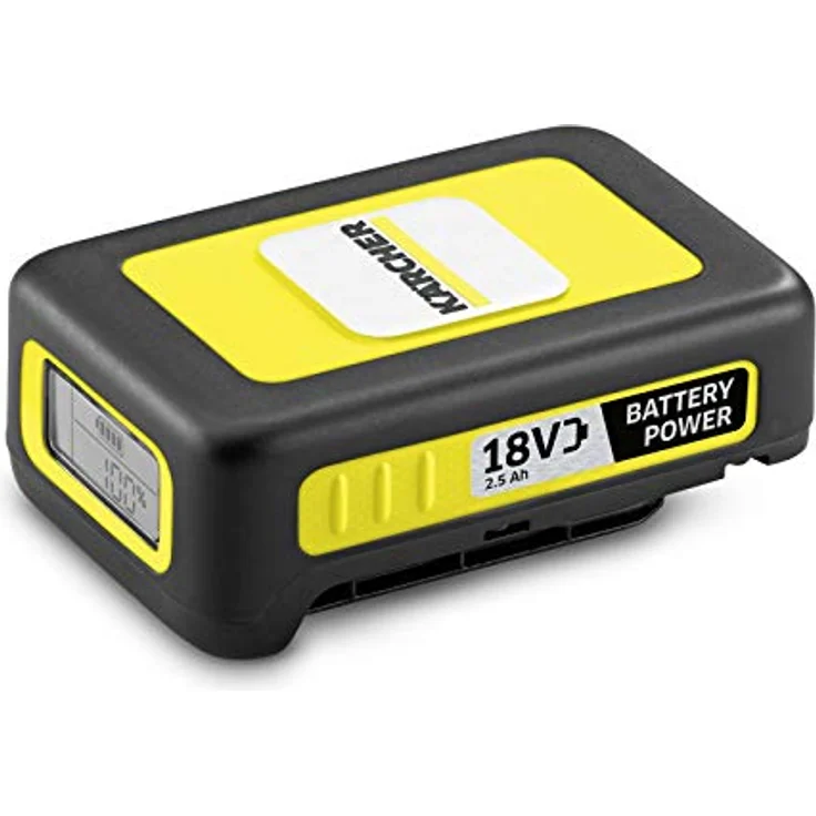Kärcher Battery Power 18-25, 18 V, 2,5 Ah (Energieverbrauch 45 Wh, Echtzeitanzeige Akku, Lithium-Ionen-Akku, extrem robust, Temperaturmanagement, Strahlwasser geschützt, automatischer Lagermodus) – Bild 1