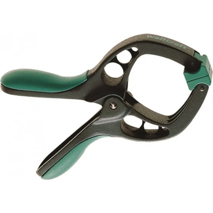 wolfcraft FZ 40 Federzwinge 3630000 | Kleine Klemme zum Fixieren des Werkstücks mit einer Spannweite von 40 mm | Bedienung mit nur einer Hand möglich – Bild 1