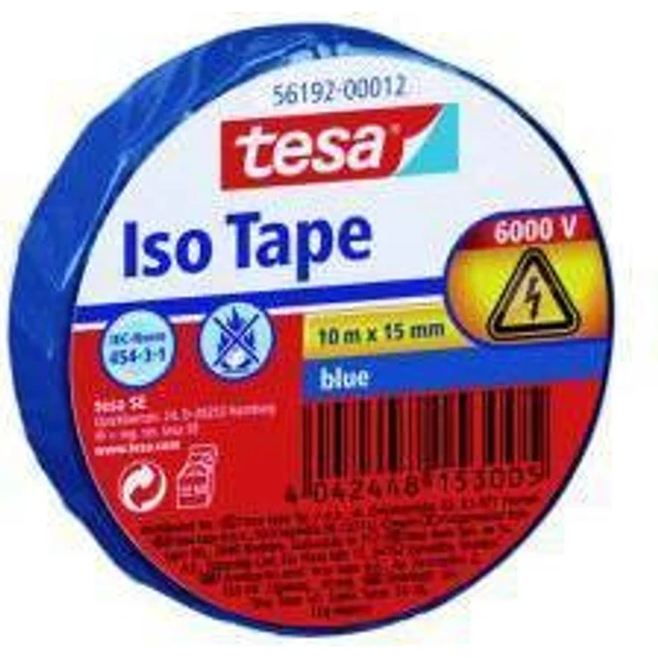 tesa 56192-00012-02 11624 Isolierband, Blau, 1 Rolle – Bild 1