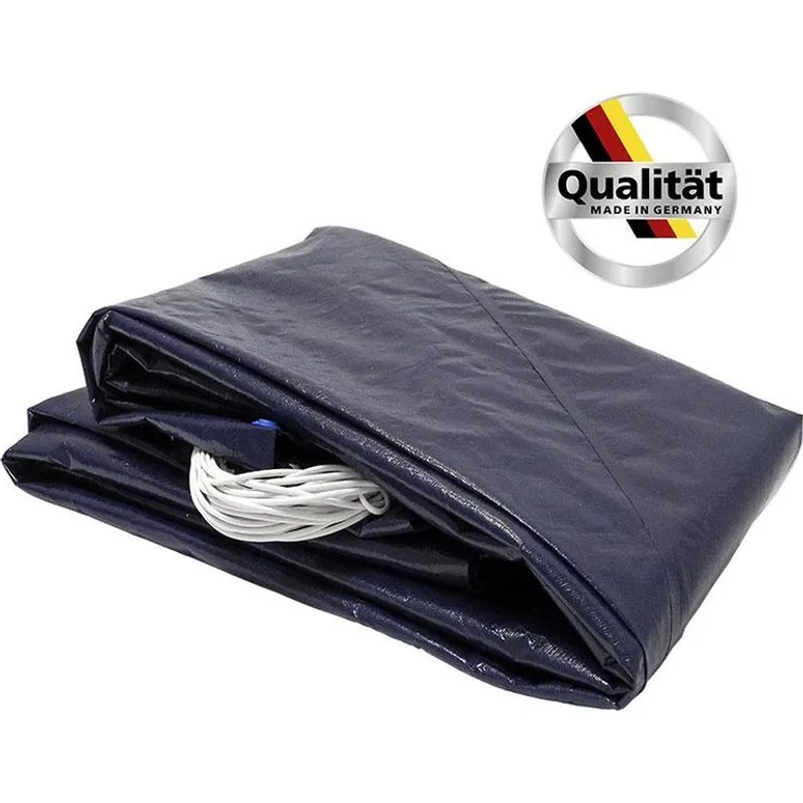 MTH AG Premium Ø 3,50 m Rundbecken Poolabdeckung 200g/m² blau/schwarz