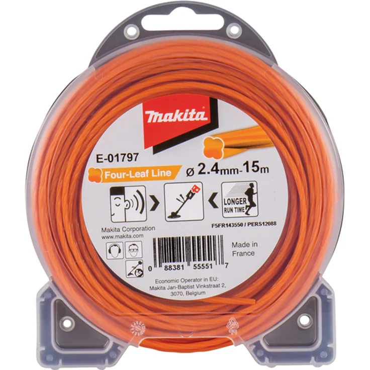 Makita Mähfaden Four Leaf 2,4 mm, 15 m E-01797 – Bild 1