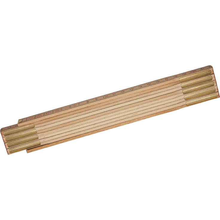 Stanley Gliedermassstab Holz Natur (Oberfläche witterungsbeständig und foliert, Messinggelenke) 0-35-455