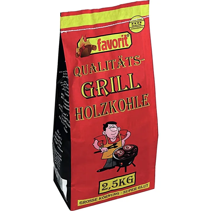 FAVORIT Qualitäts-Grill Holzkohle 2,5 kg