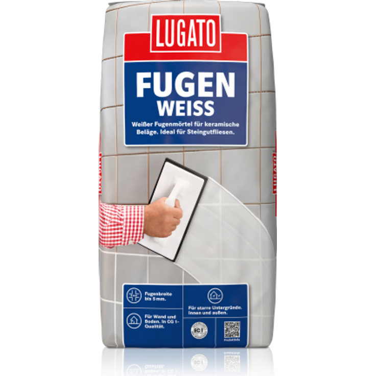 Lugato Fugenweiss 5 Kg Fugenmörtel Fliesen Nr. 1370