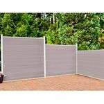 T & J WPC-Hohlkammerprofil aus Dalu-Serie 180 cm x 15 cm braun