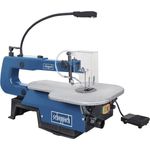 Scheppach Dekupiersäge Deco-XL mit Fußschalter (125 Watt, Schnitthöhe 50mm, Schnitttiefe 406mm, Absaugstutzen- Ø 35mm, 45° neigbarer Tisch)