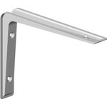 Element System 18133-00131 Regalkonsole Alido-Regalträger - 5 Größen - 3 Farben - 2 Stück-weiß - 80 x 120 mm, 80x120 mm