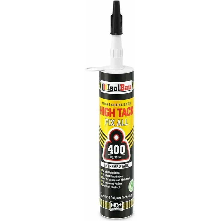 ISOLBAU High Tack Montagekleber 1 x 470g MS Polymer Baukleber FIX ALL 400kg-10cm²