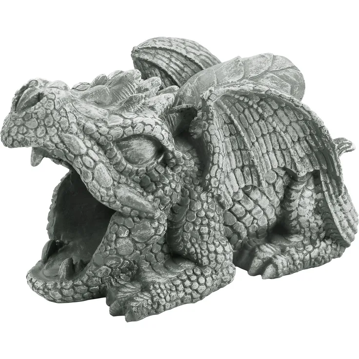 Design Toscano Darian, der Drache, Regenrohrauslass