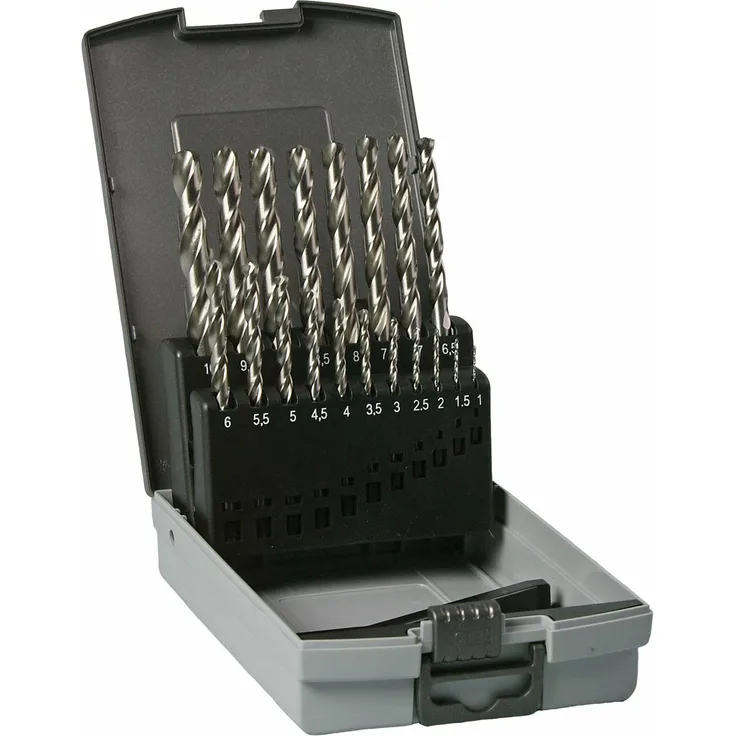 Hikoki Metallbohrer-Set, 780460, HSS-G, Zugfestigkeit bis 900 N-mm², 19-teilig, sehr hohe Rundlaufgenauigkeit