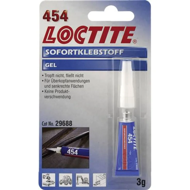 Loctite Sekundenklebstoff gel, universal, 454, 3 g, 195906