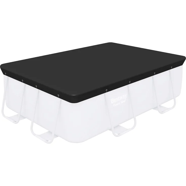 Bestway Flowclear PVC-Abdeckplane 269x179 cm, grau, für Power Steel Pool 282x196x84 cm