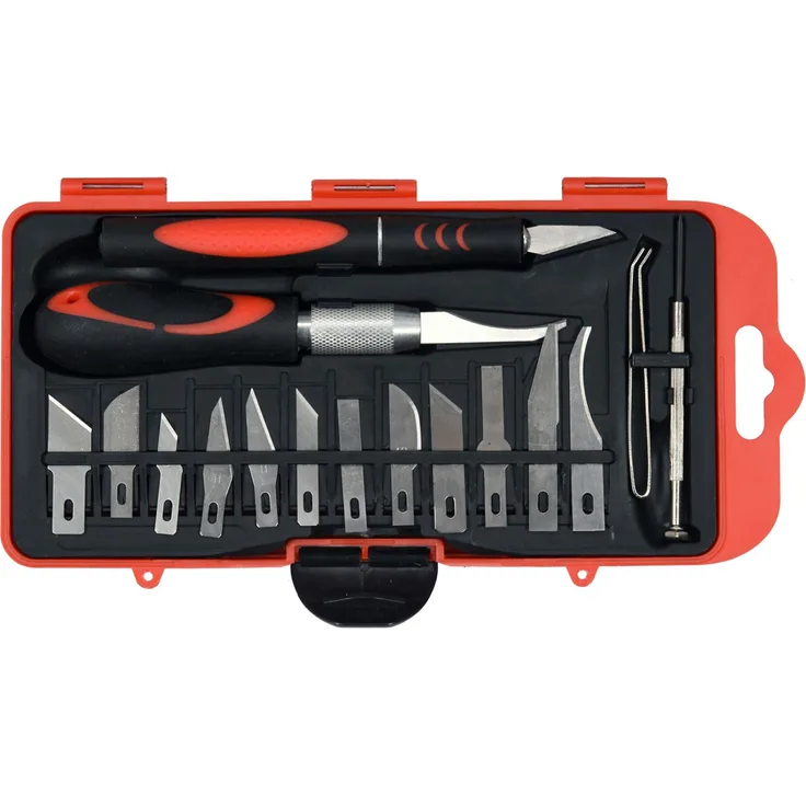 YATO Profi Skalpell-Messer-Satz 16 tlg. in Etui YT-75370