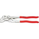 KNIPEX 86 03 250 SB Zangenschlüssel Zange und Schraubenschlüssel in einem Werkzeug mit Kunststoff überzogen verchromt 250 mm