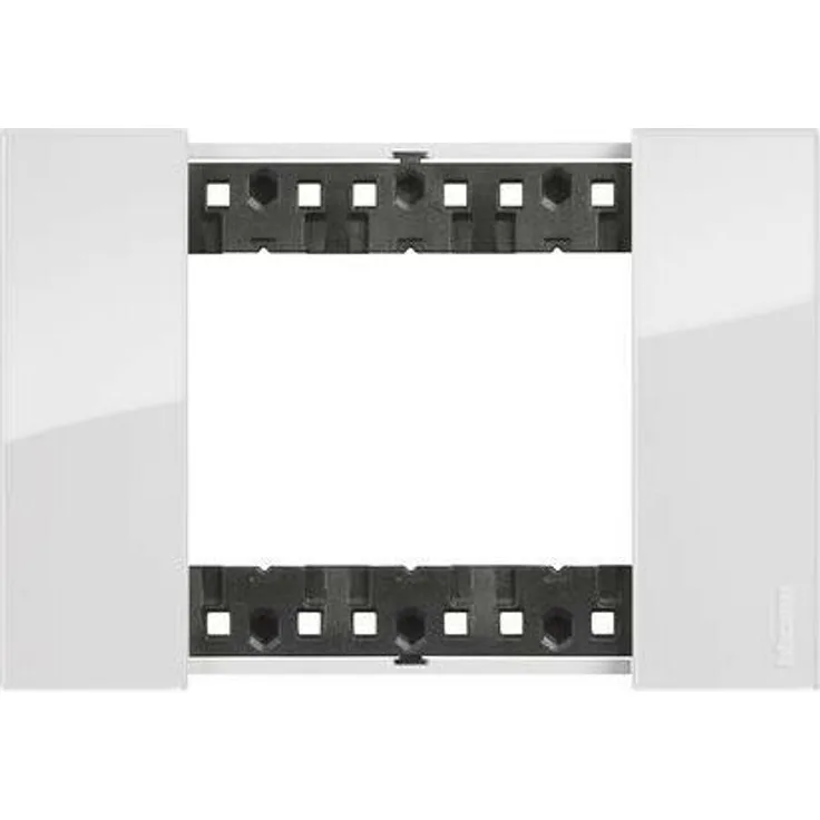 Bticino Platte Living Now 3 Module Farbe: Eis KA4803DW