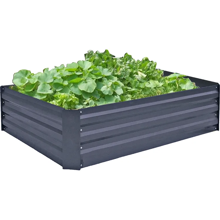 Metall Hochbeet Gartenbeet Gemüsebeet Pflanzbeet Pflanzkasten Blumenbeet Garten