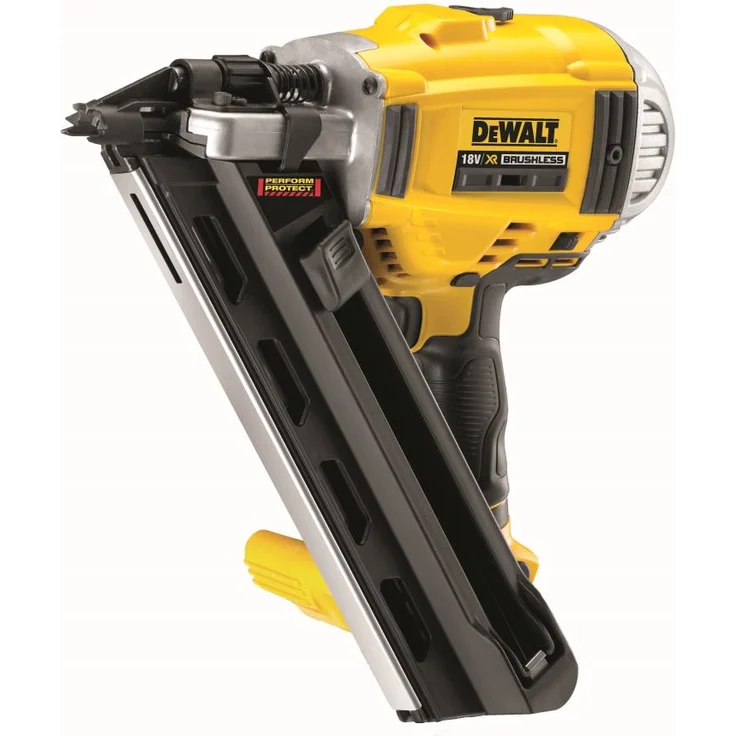 DeWALT 18V Akku-Nagler - Elektronagler, 90mm, für 18V XR-Akkus, Sicherheitsschalter, Schutzkappe, niedrige Vibrationen, kompakte Abmessungen, werkzeuglose Tiefeneinstellung via Stellrad, DCN692N – Bild 1