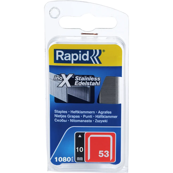Tackerklammern, 10 mm, Heftklammer Typ 53, 1080 St., in Blisterverpackung – Bild 1