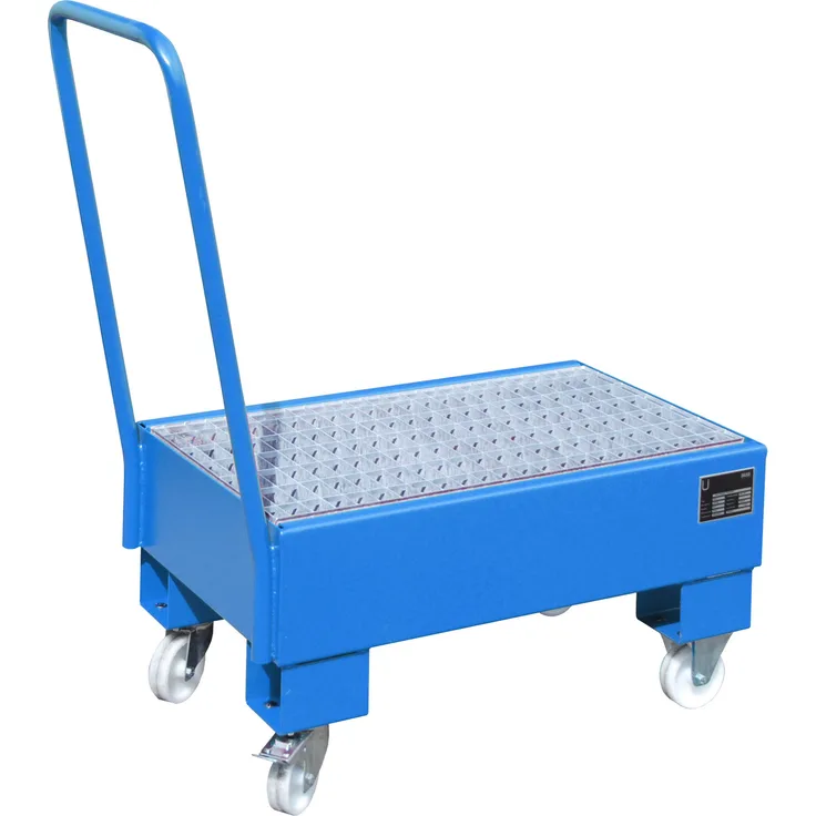 Bauer Fahrbare Auffangwanne AW 60-1 SR, lackiert, Lichtblau