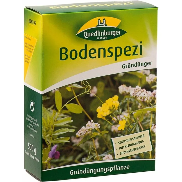 QUEDLINBURGER SAATGUT Quedlinburger Saatgut - Bodenspezi-Gründüngungsmischung 500 g | Gründünger