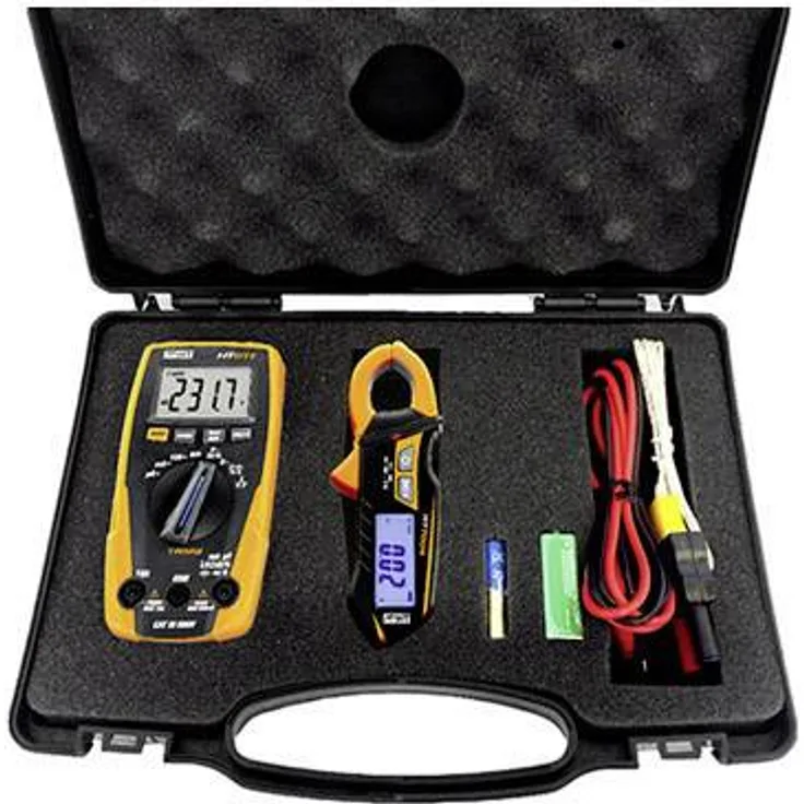HT Instruments e-KIT Hand-Multimeter, Stromzange digital CAT III 600V Anzeige Counts: 4000