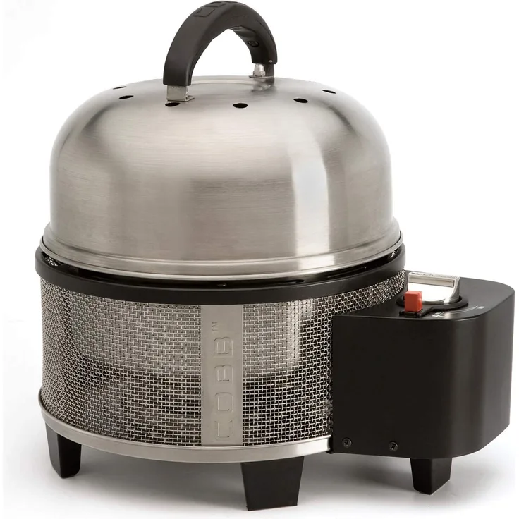 Cobb CO700 Gasgrill, 1 Brenner, direktes Grillen, indirektes Grillen, für 2-3 Personen, silber, Material Grillfläche Stahlrost, Maße 40 x 41 x 41 cm