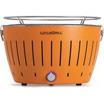 LotusGrill G340 Holzkohlegrill rauchfrei, mandarinorange, Ø 32 cm