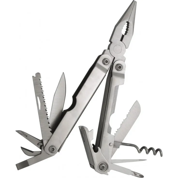 Baladéo Taschenmesser Tool Abilis V2.0 mit Etui, Silber, One Size