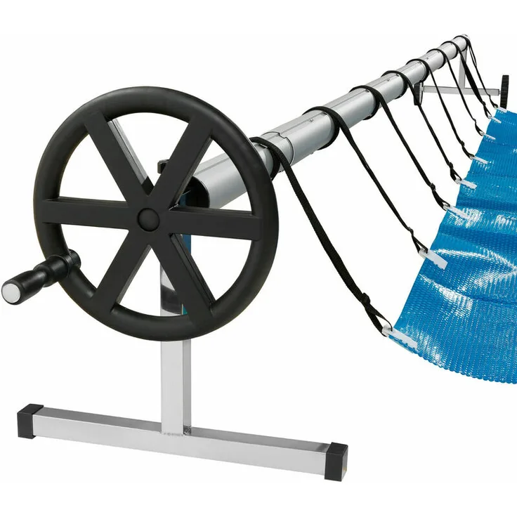 Pool Aufroller für Solarfolie - Abdeckplane Aufrollvorrichtung Poolabdeckung - Arebos