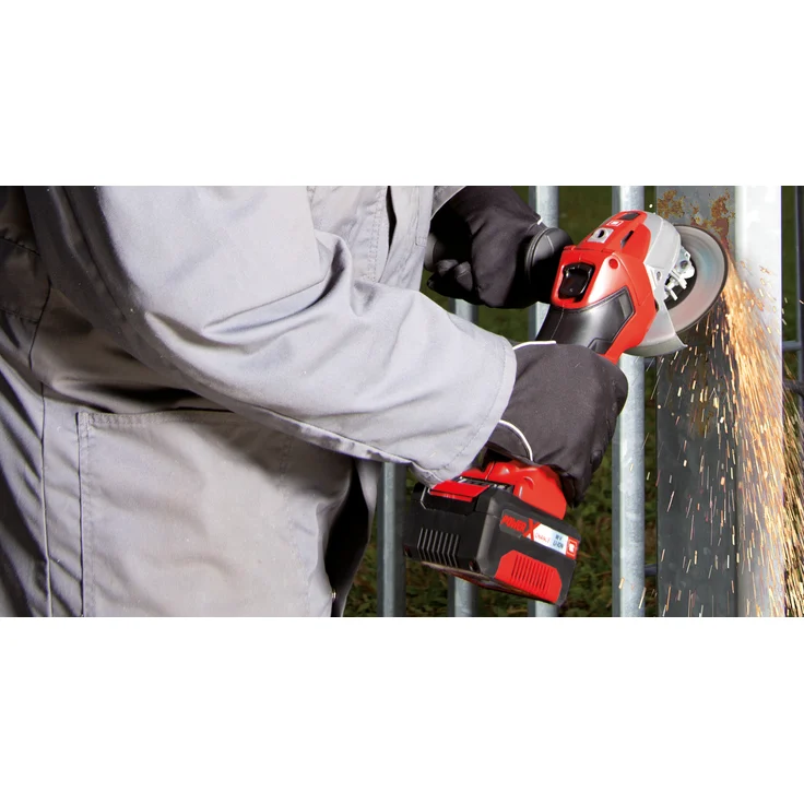 Einhell Akku-Winkelschleifer TE-AG 18-115 Li Solo Power X-Change PXC (Li-Ionen, 8.500 min-1, Wiederanlauf-, Überlast- & Scheibenschutz, ohne Akku und Ladegerät) – Bild 4