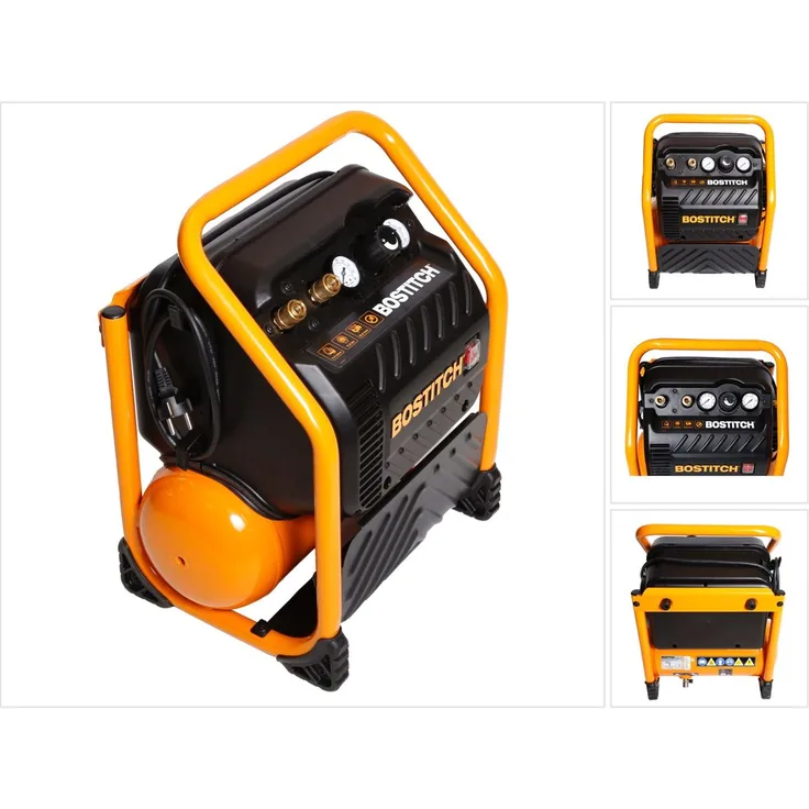 Bostitch RC10SQ-E Baustellen Kompressor 9,4 Liter / 1,5 PS / 13,78 Bar / 230 V extrem leise