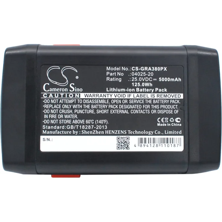 Ersatzakku - CS-GRA380PX - GARDENA Akku-Spindelmäher 380 Li - 04025-20 - 25 Volt 5000mAh Li-ion