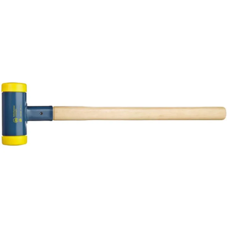 Wiha Vorschlaghammer rückschlagfrei, mittelhart mit Hickory-Holzstiel (02101) 80 mm