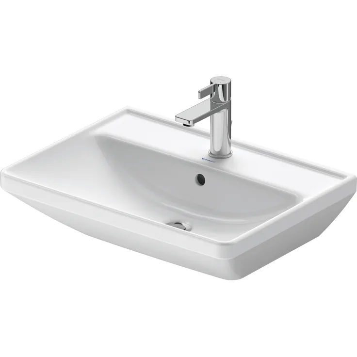 Duravit D-Neo Waschtisch, 600x440 mm, 1x Hahnloch, mit Überlauf, 236660000 - 2366600000