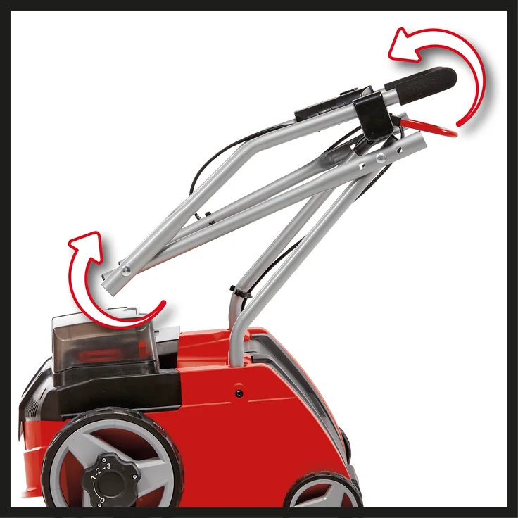 Einhell Akku-Vertikutierer-Lüfter GC-SC 36-31 Li-Solo Power X-Change (Lithium-Ionen, 36 V, 31 cm Arbeitsbreite, 3-in-1-Kombi, kugelgelagerte Messerwalze mit 8 Messern, ohne Akku und Ladegerät) – Bild 4