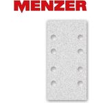 50 MENZER Klett-Schleifbögen f. Schwingschleifer, 180 x 93 mm - 8-Loch - K320 - Korund mit Stearat