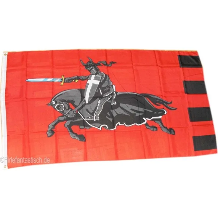 Firlefantastisch Flagge Schwarzer Ritter