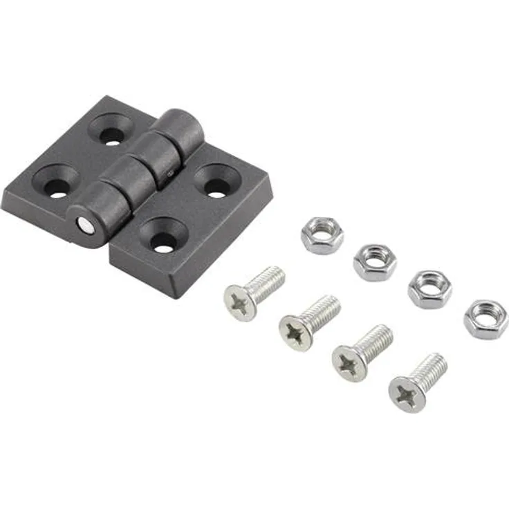 Basetech Kunststoff-Scharnier 60x45x8mm 60mm 1St.