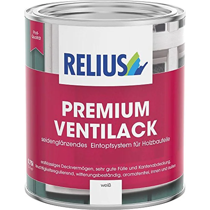 Relius Premium Ventilack weiß 0,75Ltr. 275841