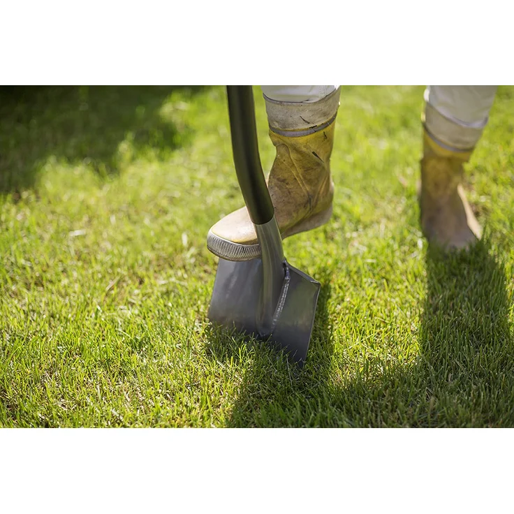 Fiskars Gärtnerspaten für harte, steinige Böden, Spitz, Länge: 125 cm, Hochwertiger Borstahl, Grau-Schwarz, Ergonomic, 1001568 – Bild 3