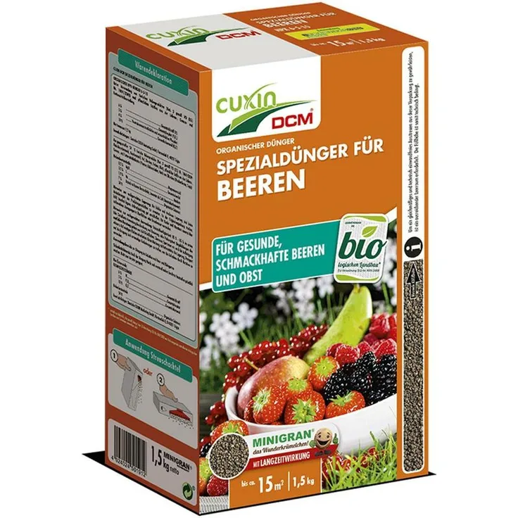 CUXIN Beeren-Dünger 1,5 kg für ca. 15 m²