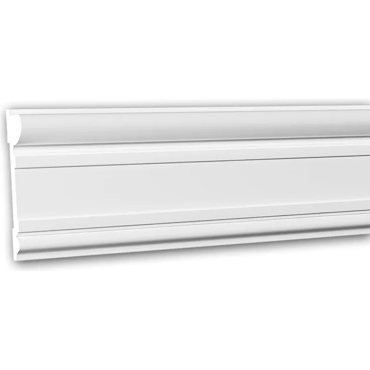Profhome Decor - Wand- und Friesleiste PROFHOME 151345 Stuckleiste Zierleiste Wandleiste Neo-Klassizismus-Stil weiß 2 m