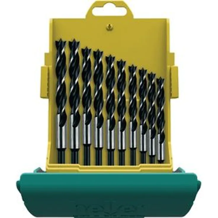 Heller Tools 333 CV Holzspiralbohrer, Silber-Schwarz, Ø 3-12 mm
