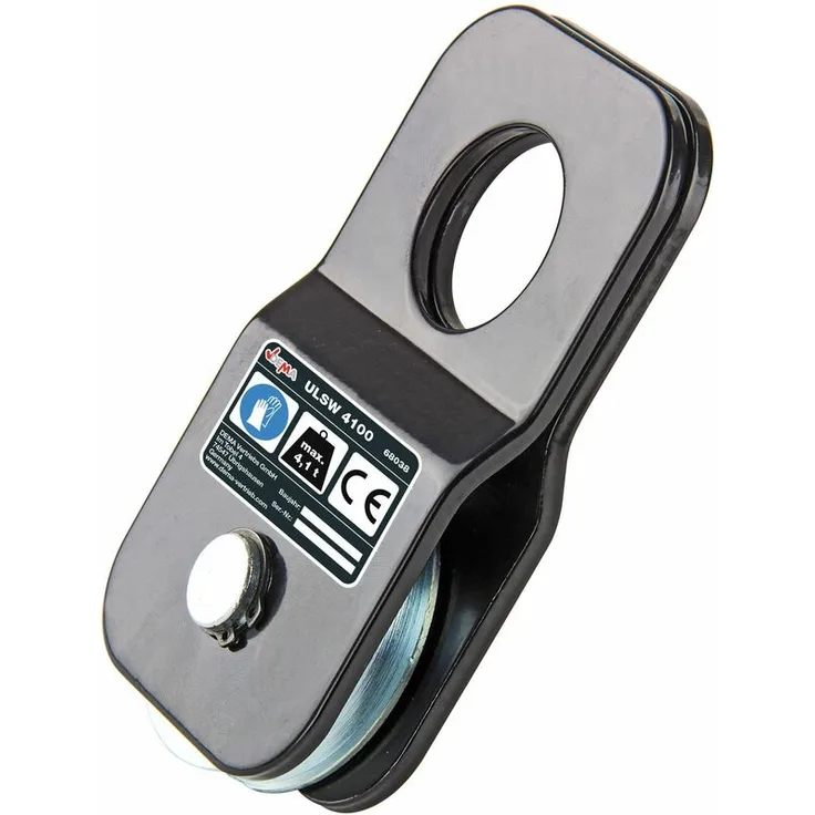 Dema - Umlenkrolle Seilrolle Snatchblock 4,1 t für Forstseilwinde Seilwinde Zugrolle