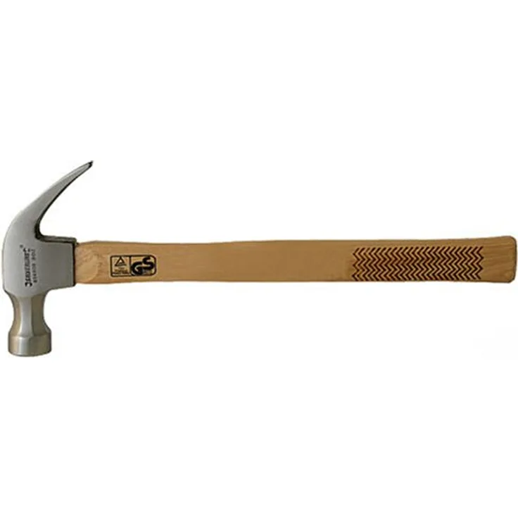 Silverline HA01 Klauenhammer mit Hickorystiel 454 g