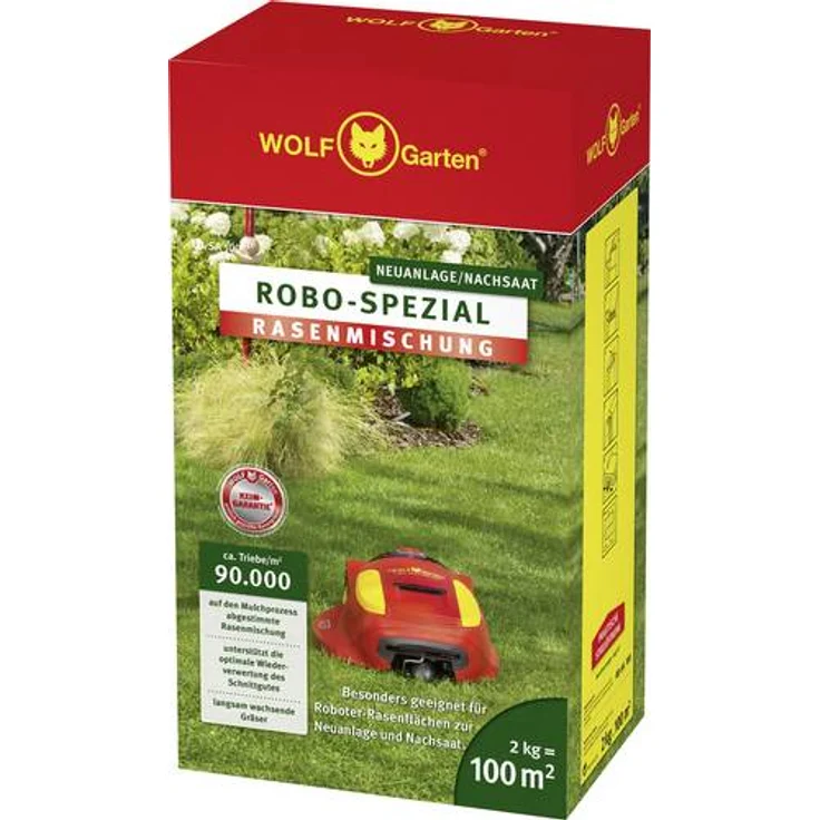 WOLF-Garten 3827045 Rasensamen für Mähroboter RO-S 2kg für 100qm – Bild 1