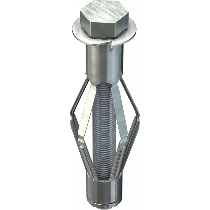 TOX Metall-Hohlraumdübel Acrobat M8 x 55 mm verzinkt, für Befestigungen in Gipskartonplatten, 25 Stück, 035101171