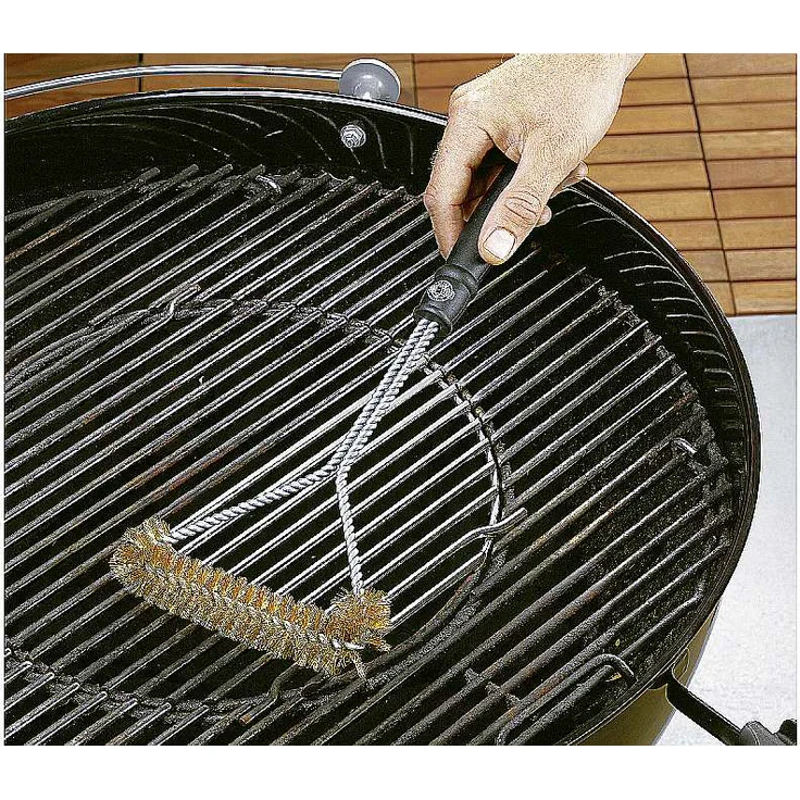 Triangel-Bürste BBQ Grillen Grillzubehör Bürsten Reinigung Rost Backofen Ofen – Bild 2
